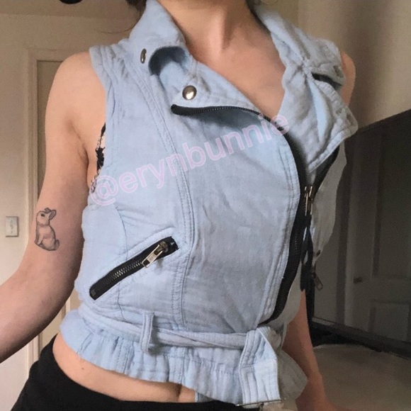 Obey Sleeveless Zip-up Vest Top XXS / XS - Picture 3 of 9